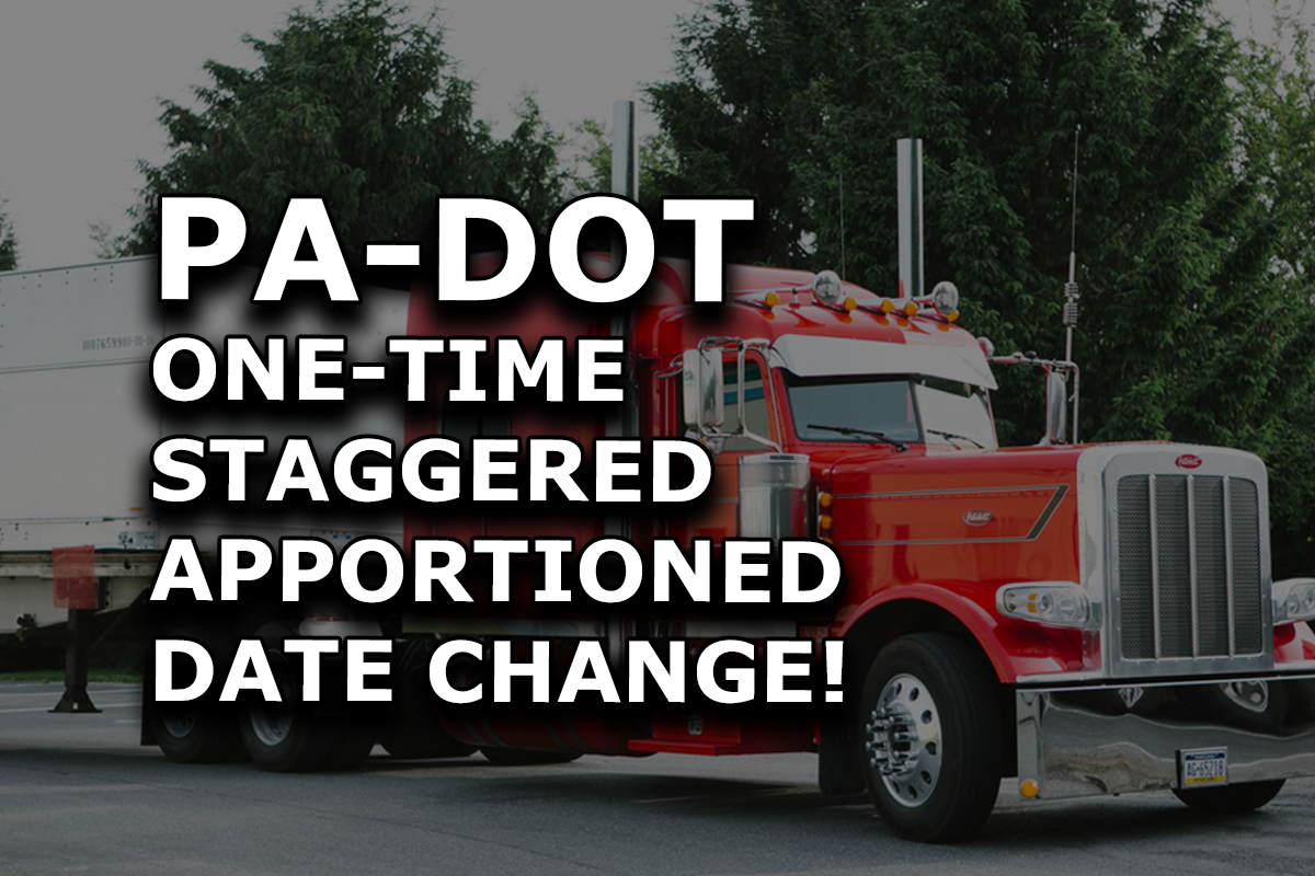 Read more about the article One-Time Staggered Apportioned Registration in PA – What to Know