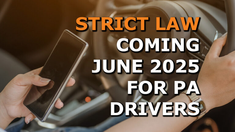 Stricter PA Driver Handheld Device Ban Takes Effect June 2025