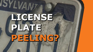 How to Replace a Peeling License Plate