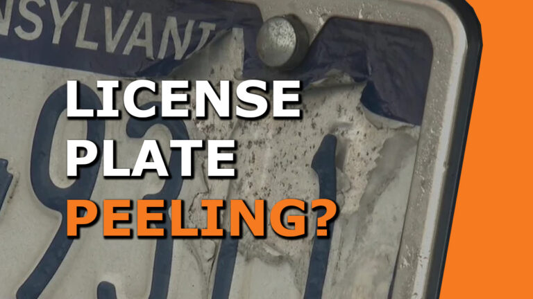 How to Replace a Peeling License Plate