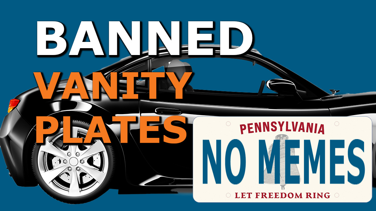 You are currently viewing Pennsylvania’s Banned Vanity Plate List is Growing — and Getting Funnier