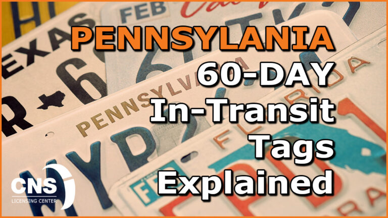 Pennsylvania Temporary License Plates: 60-Day In-Transit Tags Explained
